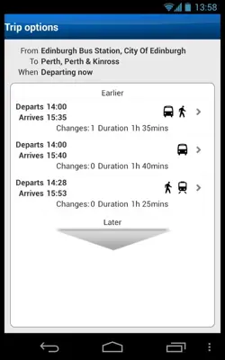 Traveline Scotland android App screenshot 2